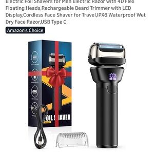 Electric foil Shaver for men with LED Display